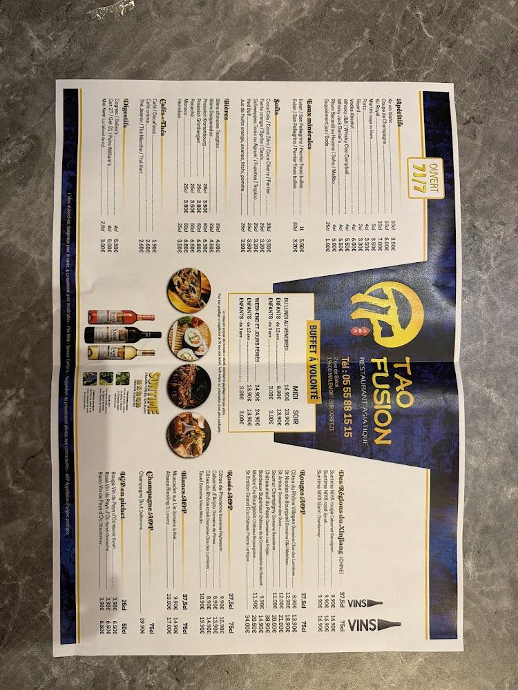 Tao Fusion - Menu Image 3