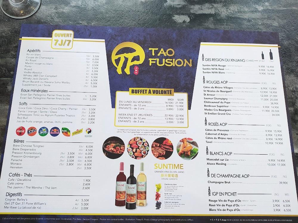 Tao Fusion - Menu Image 4